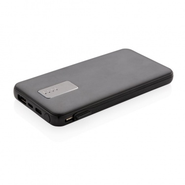 Logotrade reklaamtooted pilt: Reklaamkingitus: 10.000 mAh powerbank with integrated cable, black