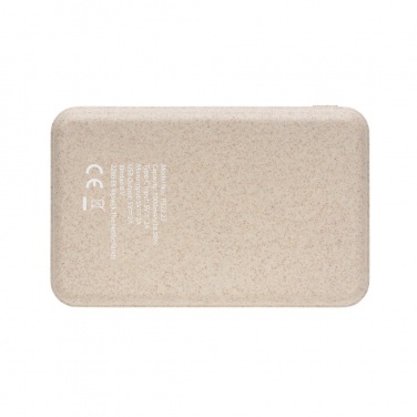 Logotrade reklaamkingid pilt: Ärikingitus: Cork and Wheat 5.000 mAh pocket powerbank, brown