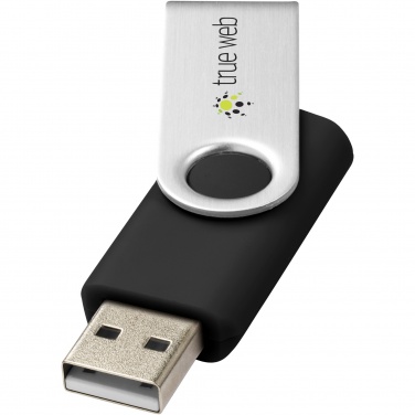 Logo trade reklaamtoote pilt: Pööratav põhiline 32 GB USB-mälupulk