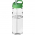 H2O Active® Base 650 ml tilaga kaanega spordipudel, Läbipaistev / roheline