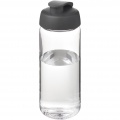 H2O Active® Octave Tritan™ 600 ml keeratava kaanega spordipudel, Läbipaistev läbipaistev / hall