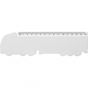 Logotrade firmakingitused pilt: Tait 15 cm veoautokujuline taaskasutatud plastikust joonlaud