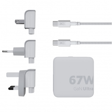 Logo trade reklaamkingitused foto: Xtorm XVC2067 GaN Ultra 67W reisilaadija 100W USB-C PD-kaabliga