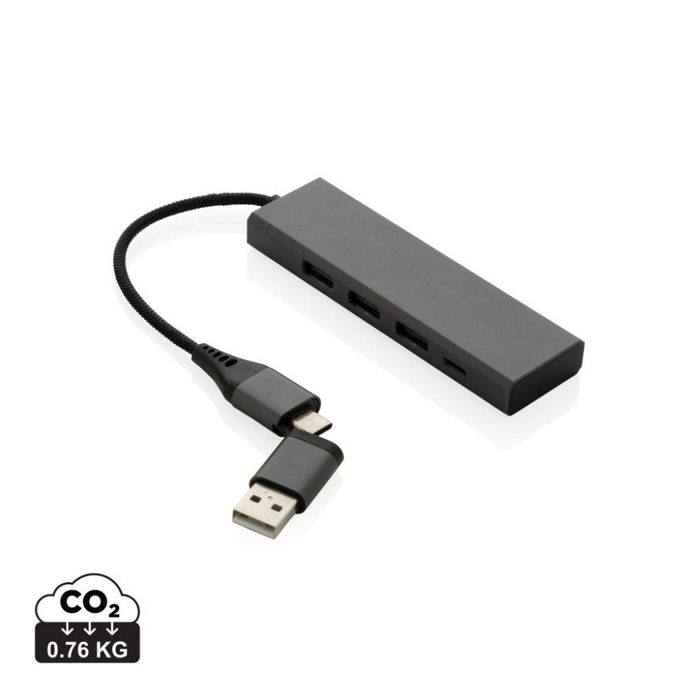 Logotrade ärikingituse foto: Terra RCS taaskasutatud alumiiniumist jaotur 3 USB-pordiga