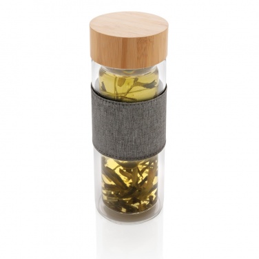 Logotrade reklaamkingituse foto: Impact topeltseinaga borosilikaatklaasist pudel