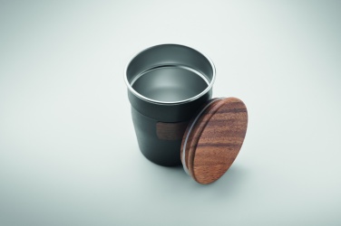 Logotrade reklaamkingid pilt: Pähklise viimistlusega termostops, 350 ml