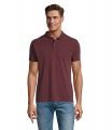 PERFECT MEESTE Polo 180g, Heather Oxblood