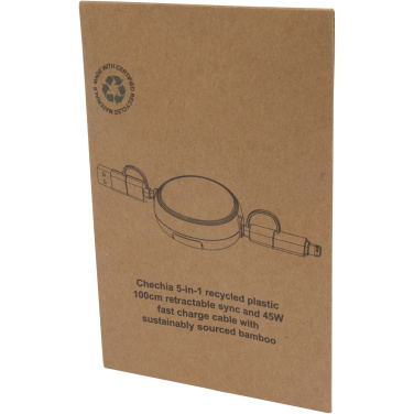 Logotrade firmakingituse foto: Chechia viis-ühes taaskasutatud plastist kiirlaadimiskaabel