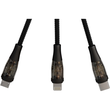 Logo trade reklaamtoote pilt: SCX.design C50 5-ühes kiirlaadimiskaabel 100W/5A