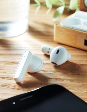 Logo trade reklaamkingi pilt: OREBAM TWS kõrvaklapid bambusest ümbrises