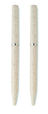 Logo trade firmakingituse pilt: PEAT nisuõlest keskkonnasõbralik pastapliiatsi komplekt