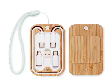 Logotrade reklaamkingid pilt: CHARGOO 15 W juhtmevaba bambusest laadija