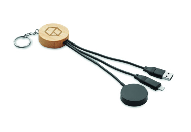 Logo trade reklaamkingituse pilt: BULE võtmehoidjaga 4in1 60 W kaabliga