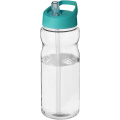 H2O Active® Eco Base 650 ml tilaga kaanega spordipudel, Läbipaistev / Aqua sinine