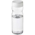 H2O Active® Eco Base 650 ml keeratava korgiga veepudel, Läbipaistev / valge