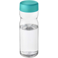 H2O Active® Eco Base 650 ml keeratava korgiga veepudel, Läbipaistev / Aqua sinine