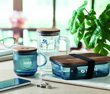 Logotrade firmakingituse foto: Ribiline klaasist kruus 300ml VITRIO MUG