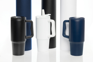 Logo trade ärikingi pilt: Embrace lekkekindel roostevabast terasest kruus 900ml