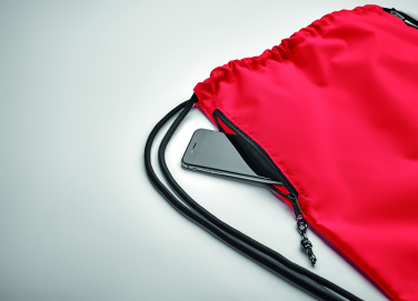 Logo trade reklaamkingitused foto: Suur nööriga kott 300D RPET