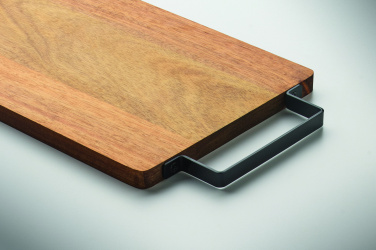 Logo trade firmakingi pilt: Akaatsiaplaat terasest käepidemega