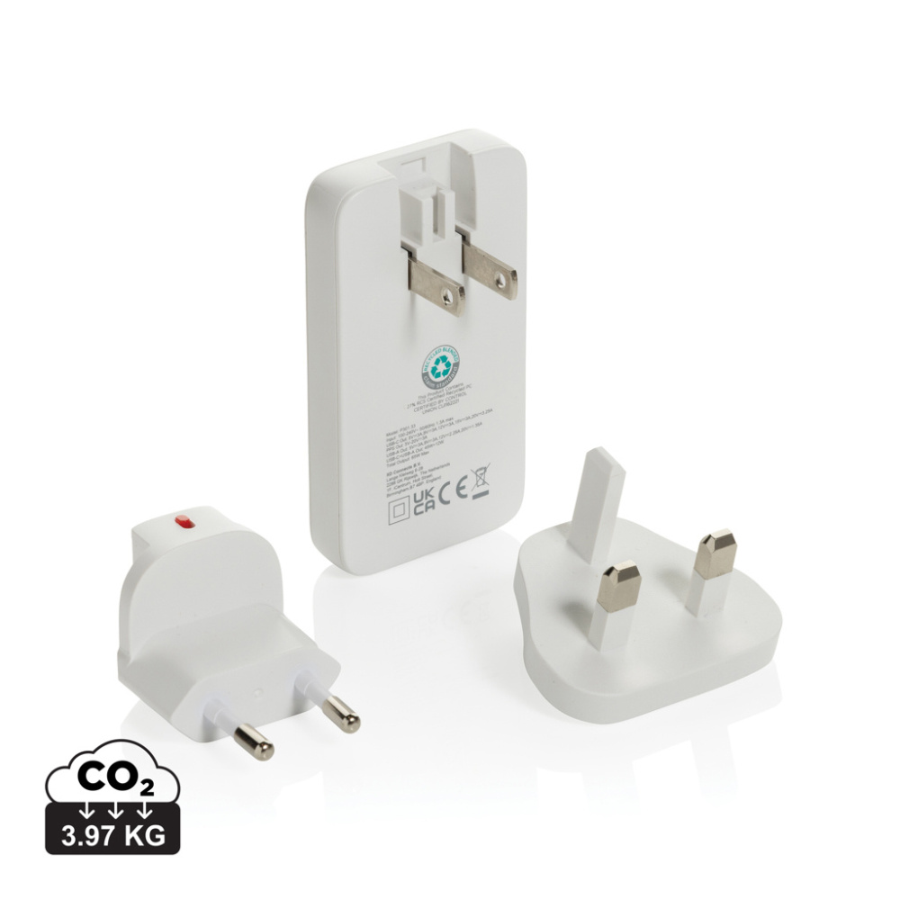 Logo trade reklaamkingituse pilt: Fluxo RCS 65W lame GAN laadija universaalsete pistikutega