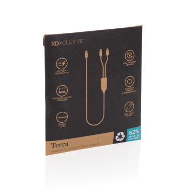 Logotrade reklaamtoote foto: Terra 100W RCS kahekordne USB-C väljundkaabel