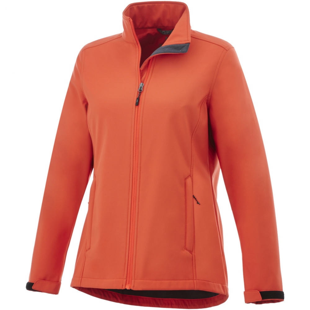 Logotrade liikelahjat kuva: Maxson softshell -takki, naisten, oranssi