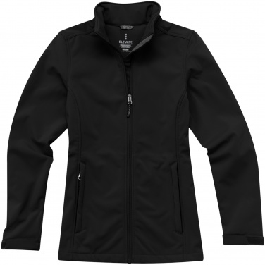 Logotrade mainostuote tuotekuva: Maxson softshell-takki, naisten, musta