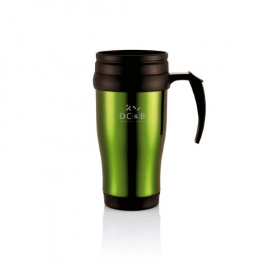 Logo trade liikelahja mainoslahja tuotekuva: Stainless steel mug, green