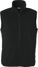 Basic Polar Fleece Vest, musta