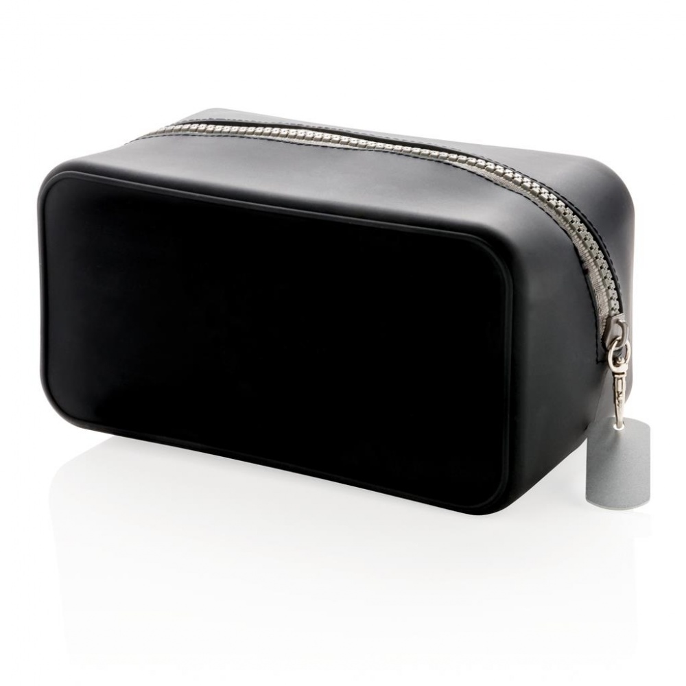 Logotrade mainoslahja tuotekuva: Meene: Leak proof silicon toiletry bag, black