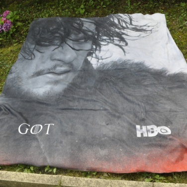 Logotrade mainoslahja ja liikelahja kuva: Digipainettu fleece huopa, 120x150 cm