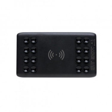 Logotrade liikelahjat kuva: Meene: 4.000 mAh wireless powerbank with suction pads, black