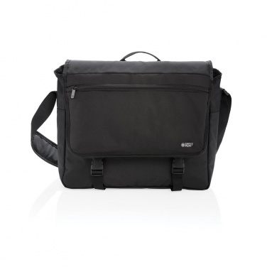 Logotrade liikelahjat kuva: Reklaamkingitus: Swiss Peak RFID 15" laptop messenger bag PVC free, black