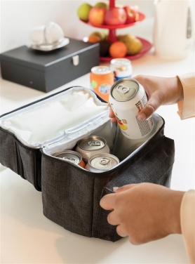 Logo trade mainoslahjat ja liikelahjat kuva: Firmakingitus: Cooler bag with 2 insulated compartments, anthracite