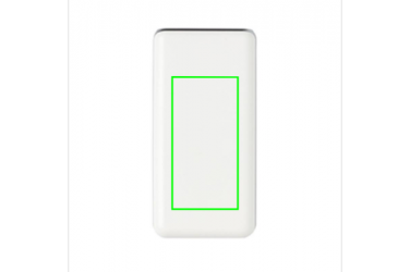 Logo trade liikelahjat tuotekuva: Reklaamkingitus: Ultra fast 20.000 mAh powerbank with PD, white