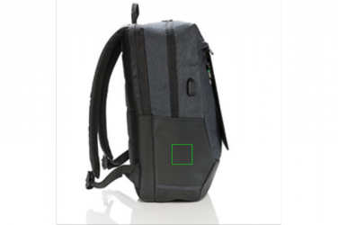 Logo trade liikelahja kuva: Firmakingitus: Swiss Peak eclipse solar backpack, black