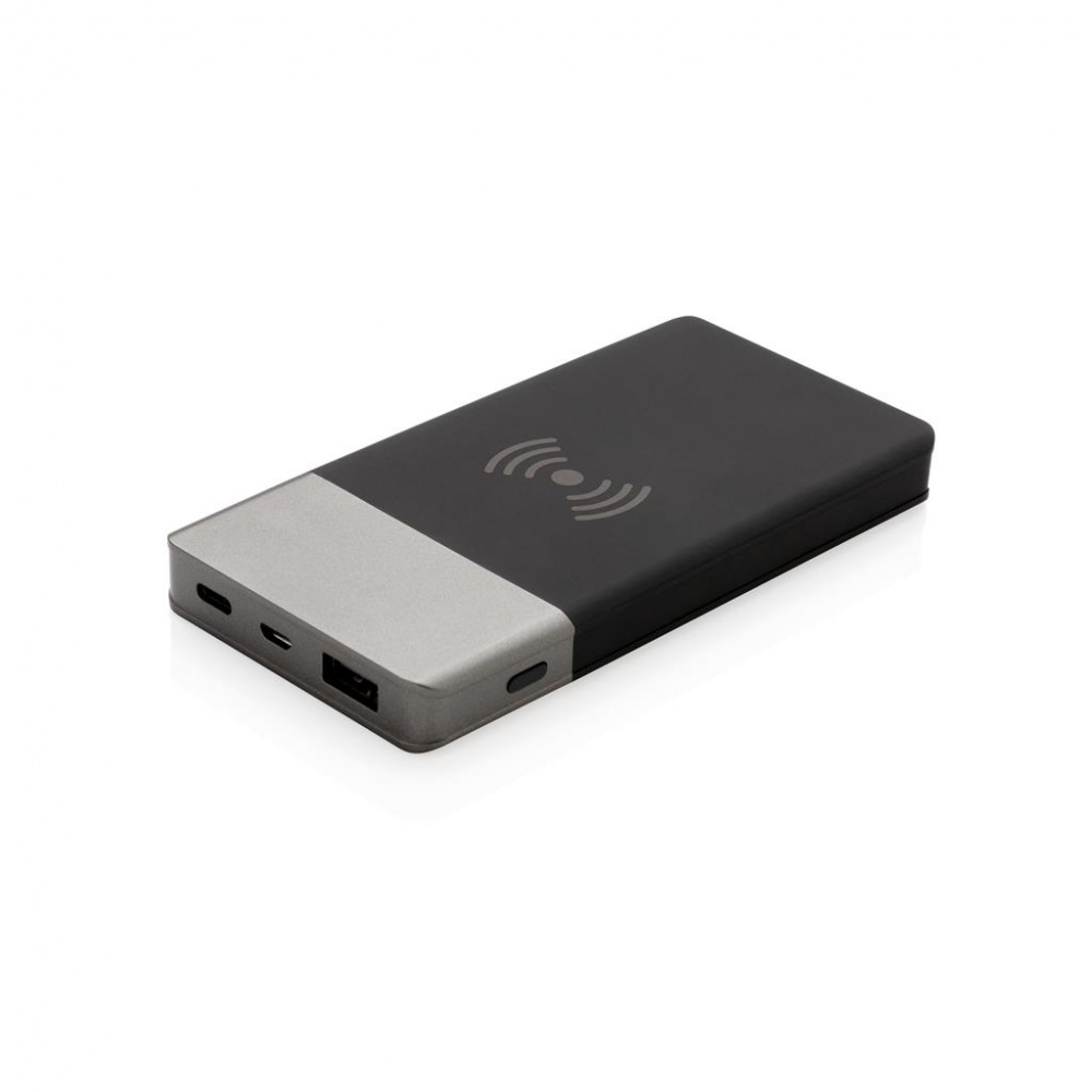 Logotrade mainostuotet kuva: Ärikingitus: 5.000 mAh Soft Touch Wireless 5W Charging Powerbank
, grey