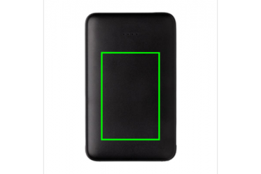 Logotrade liikelahjat mainoslahjat tuotekuva: Reklaamtoode: 5.000 mAh Pocket Powerbank with integrated cables, black