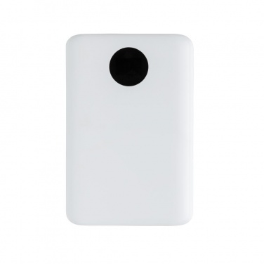 Logo trade mainoslahjat tuotekuva: Meene: 10.000 mAh pocket powerbank with triple input, white