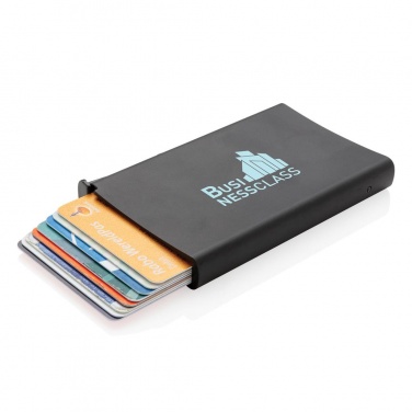 Logotrade liikelahja tuotekuva: Meene: Standard aluminium RFID cardholder, black