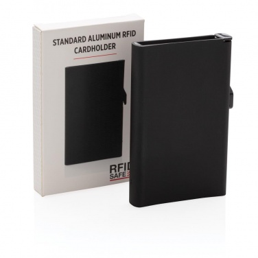 Logotrade mainostuote tuotekuva: Meene: Standard aluminium RFID cardholder, black