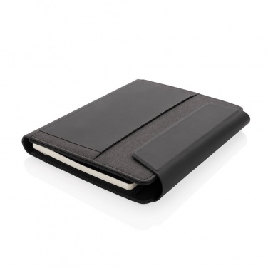 Logo trade mainostuotet tuotekuva: Firmakingitus: Fiko wireless charging portfolio A5 with powerbank, black