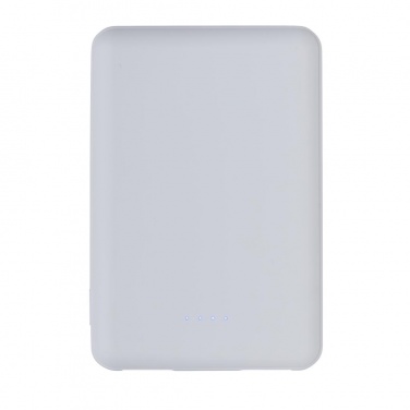 Logotrade liikelahja mainoslahja kuva: Reklaamkingitus: 5.000 mAh antimicrobial powerbank, white