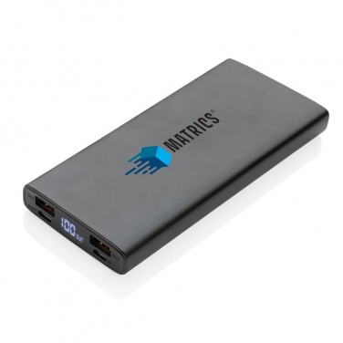 Logo trade liikelahjat tuotekuva: Reklaamkingitus: Aluminum 18W 10.000 mAh PD Powerbank, black