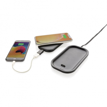 Logotrade mainoslahjat kuva: Reklaamkingitus: Wireless charging 5.000 mAh powerbank base, black