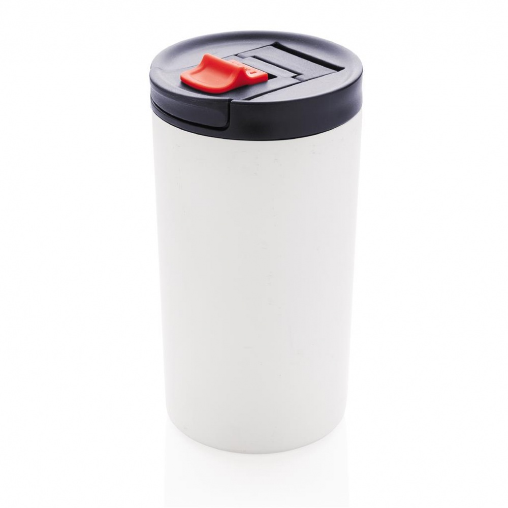 Logo trade liikelahja mainoslahja tuotekuva: Meene: Double wall vacuum leakproof lock mug 450ml, white