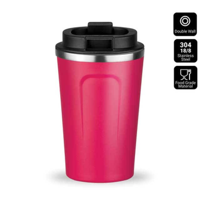 Logotrade mainostuote tuotekuva: Nordic termosmuki, 350 ml, pinkki