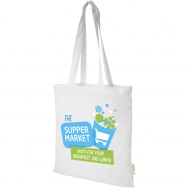 Logo trade mainoslahja ja liikelahja tuotekuva: Orissa 100 g/m² organic cotton tote bag 7L