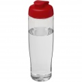 H2O Active® Tempo 700 ml flip kansi urheilujuomapullo, Läpinäkyvä / punainen